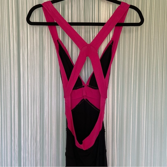 Pink and Black Cut Out Mini Dress Size Small - Picture 6 of 16